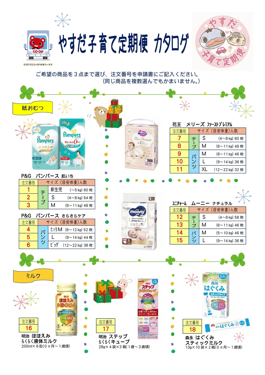 カタログ裏