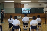 阿賀野市立安田中学校生徒会との交流